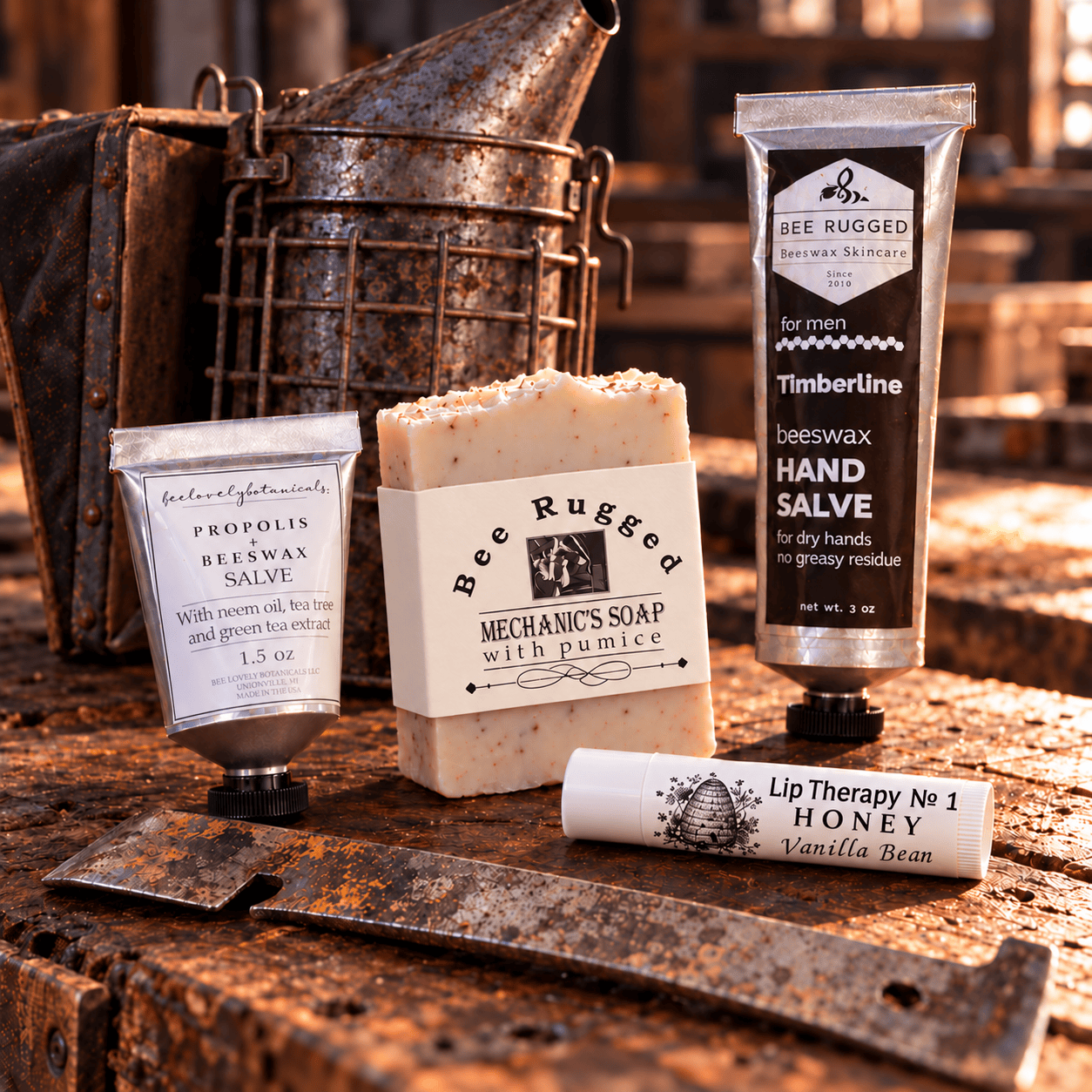 BeeLovelyBotanicals Bath & Body Gift Sets Bee Rugged Work Kit