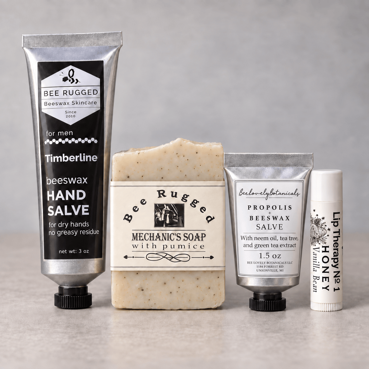 BeeLovelyBotanicals Bath & Body Gift Sets Bee Rugged Work Kit