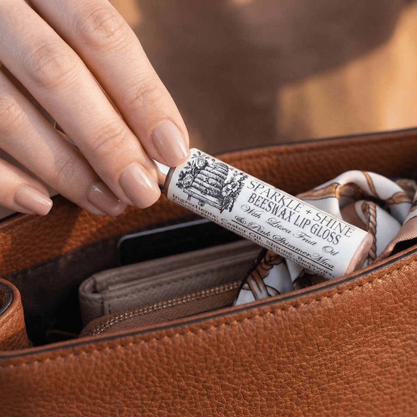 BeeLovelyBotanicals Lip Gloss Sparkle + Shine Beeswax Lip Gloss