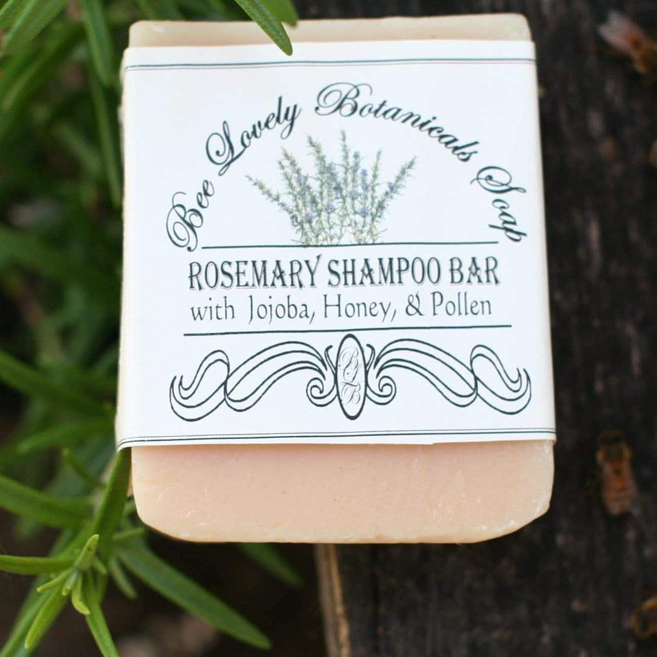 BeeLovelyBotanicals Honey Shampoo Bar with Rosemary Essential Oil