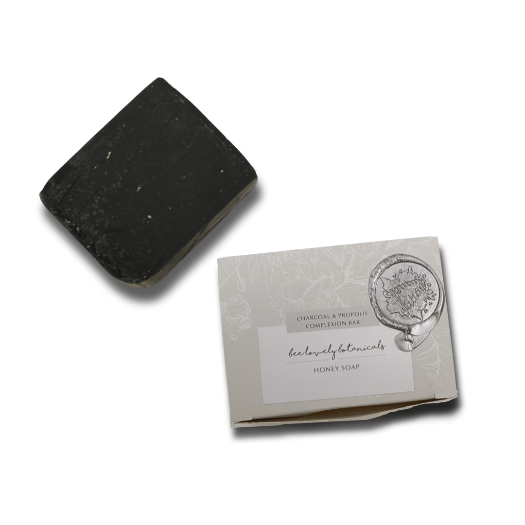 BeeLovelyBotanicals Bar Soap Activated Charcoal Propolis Complexion Soap