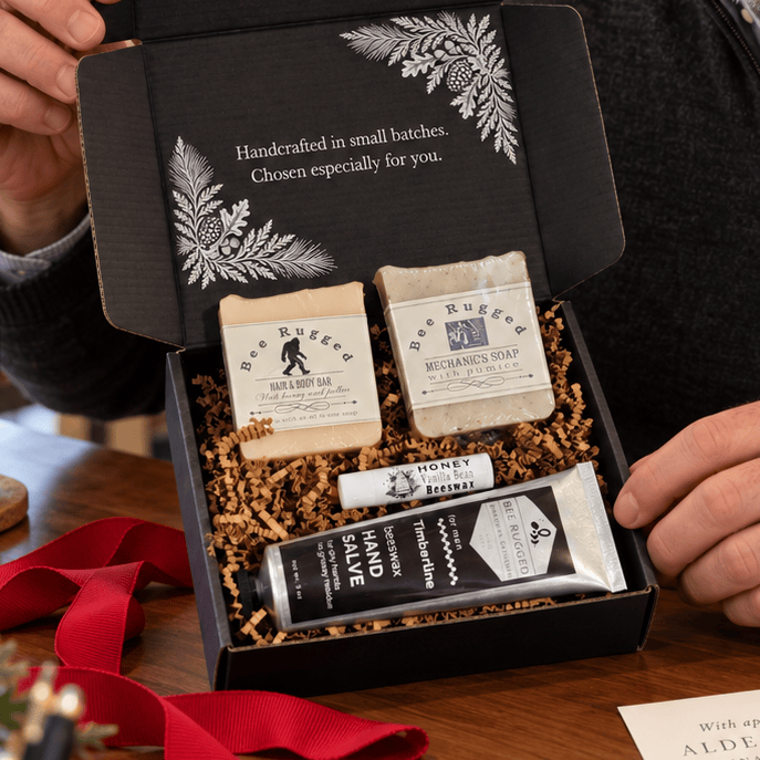BeeLovelyBotanicals Bath & Body Gift Sets Bee Rugged® Essentials Gift Box