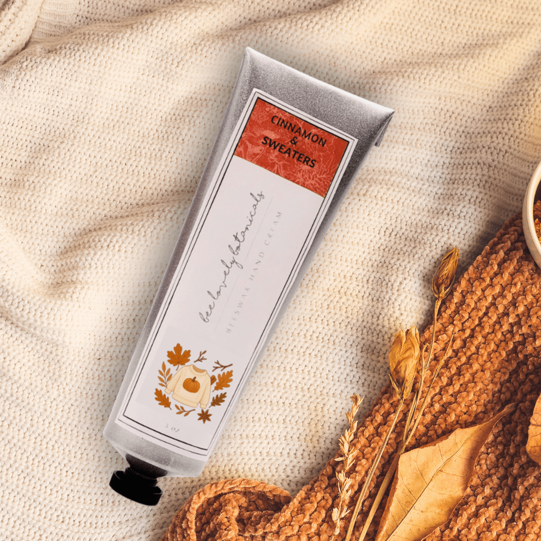 BeeLovelyBotanicals Lotion & Moisturizer Cinnamon & Sweaters Limited Edition Beeswax Hand Cream