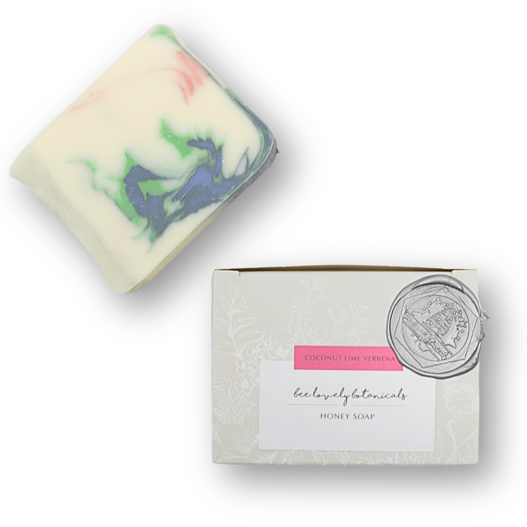 BeeLovelyBotanicals Bar Soap Coconut Lime Verbena Honey Soap