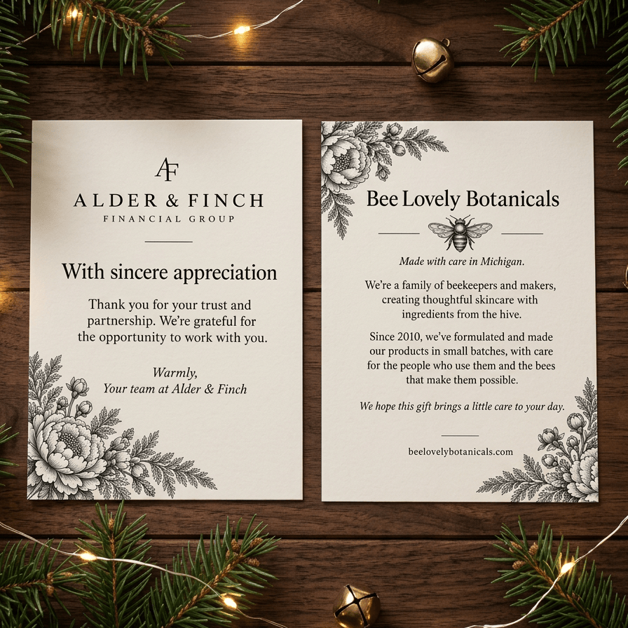 BeeLovelyBotanicals customization Customization for Corporate Gift  Sets