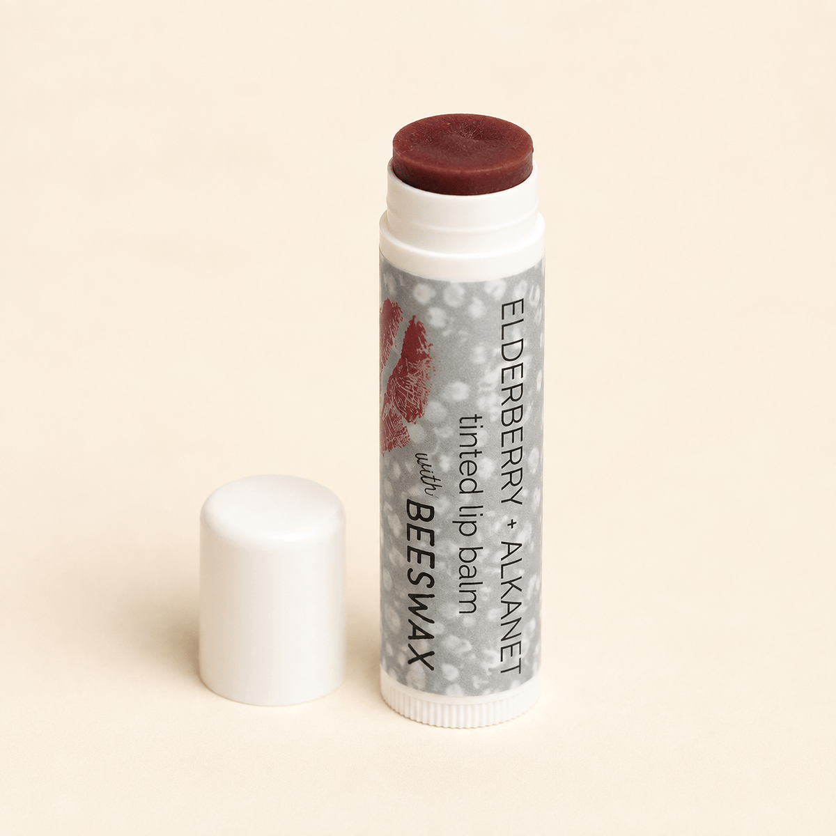 BeeLovelyBotanicals Elderberry and Alkanet Beeswax Lip Balm