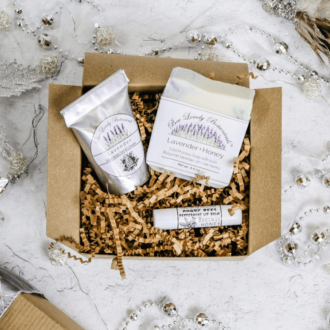 BeeLovelyBotanicals Bath & Body Gift Sets Lavender Beehive Gift Box