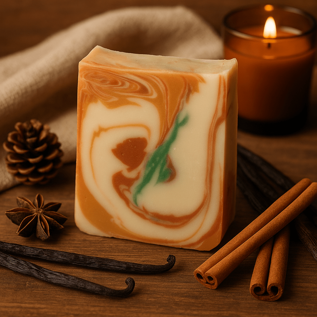 BeeLovelyBotanicals Bar Soap Limited Edition Cinnamon and Sweaters Fall Soap