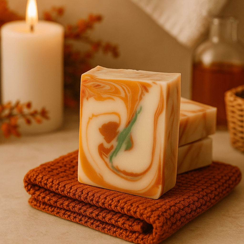 BeeLovelyBotanicals Bar Soap Limited Edition Cinnamon and Sweaters Fall Soap