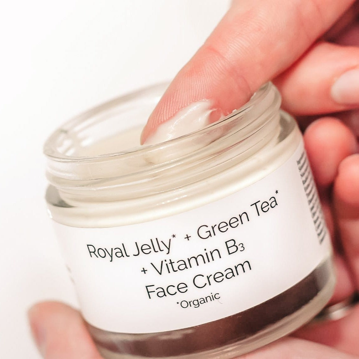 BeeLovelyBotanicals Lotion &amp; Moisturizer Royal Jelly Green Tea Vitamin B3 Royal Regeneration Face Cream