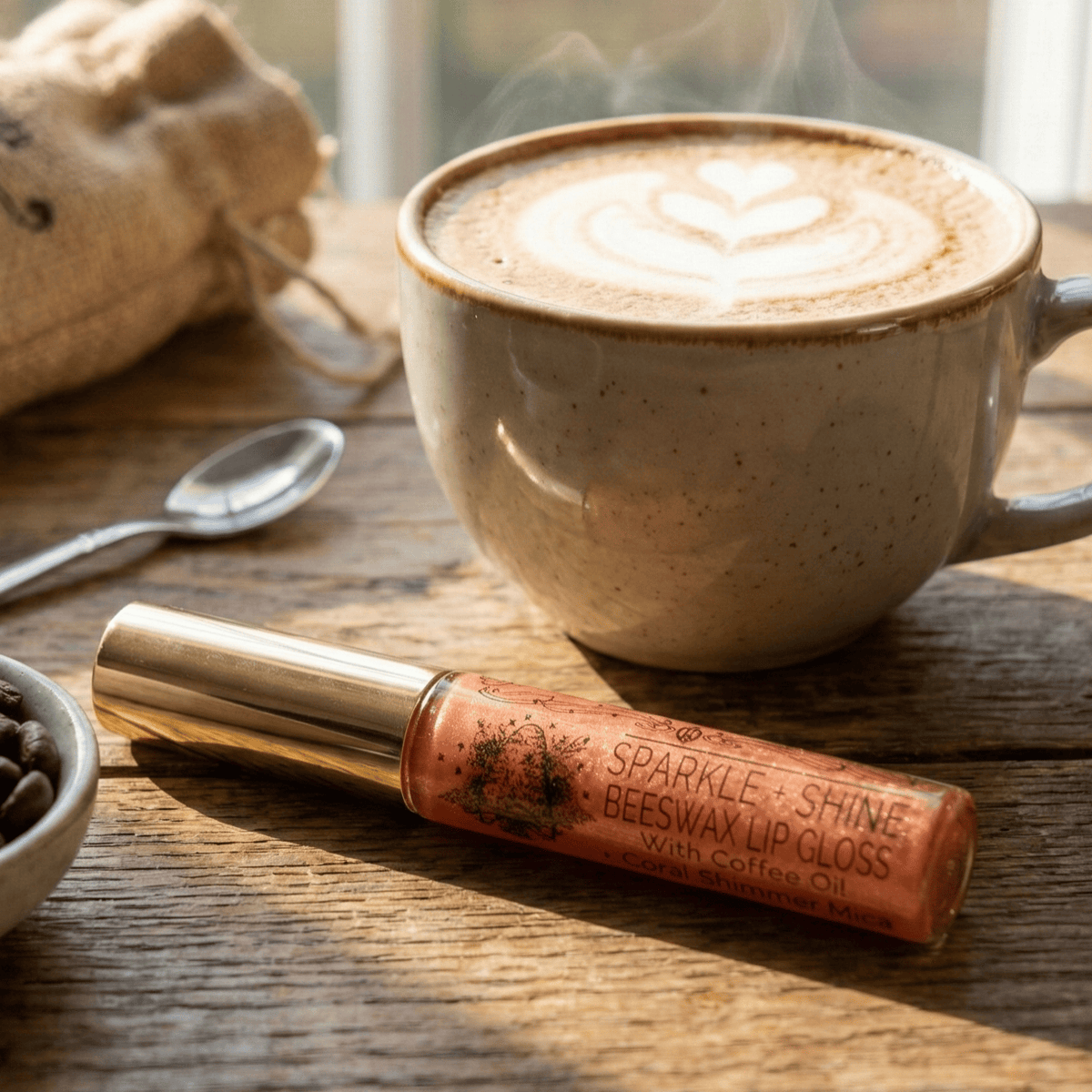 BeeLovelyBotanicals Lip Gloss Sparkle + Shine Beeswax Lip Gloss