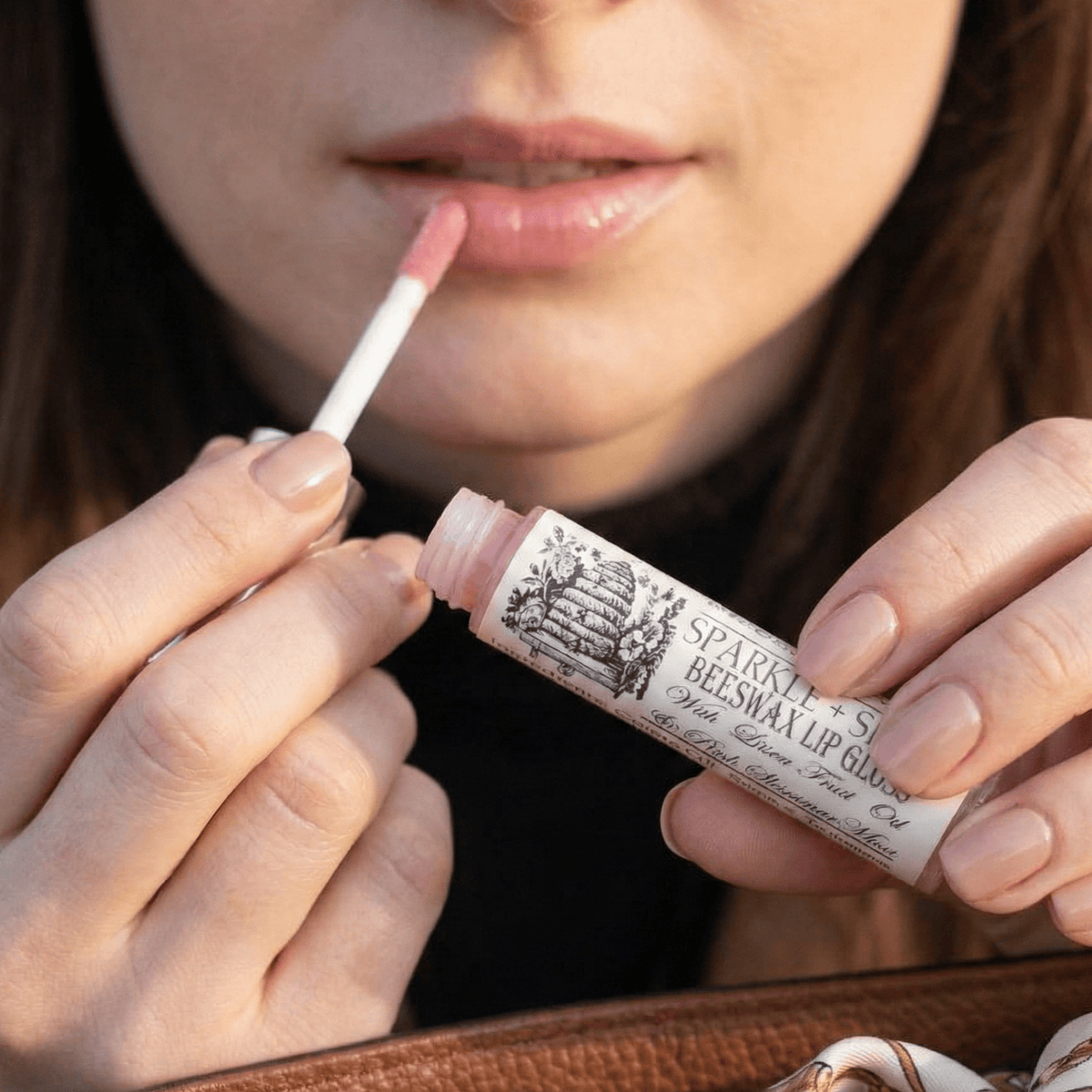 BeeLovelyBotanicals Lip Gloss Sparkle + Shine Beeswax Lip Gloss