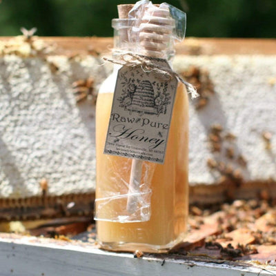 BeeLovelyBotanicals Adopt a Hive Save the Bees - Gift Box - Half Share Raw honey with pollen