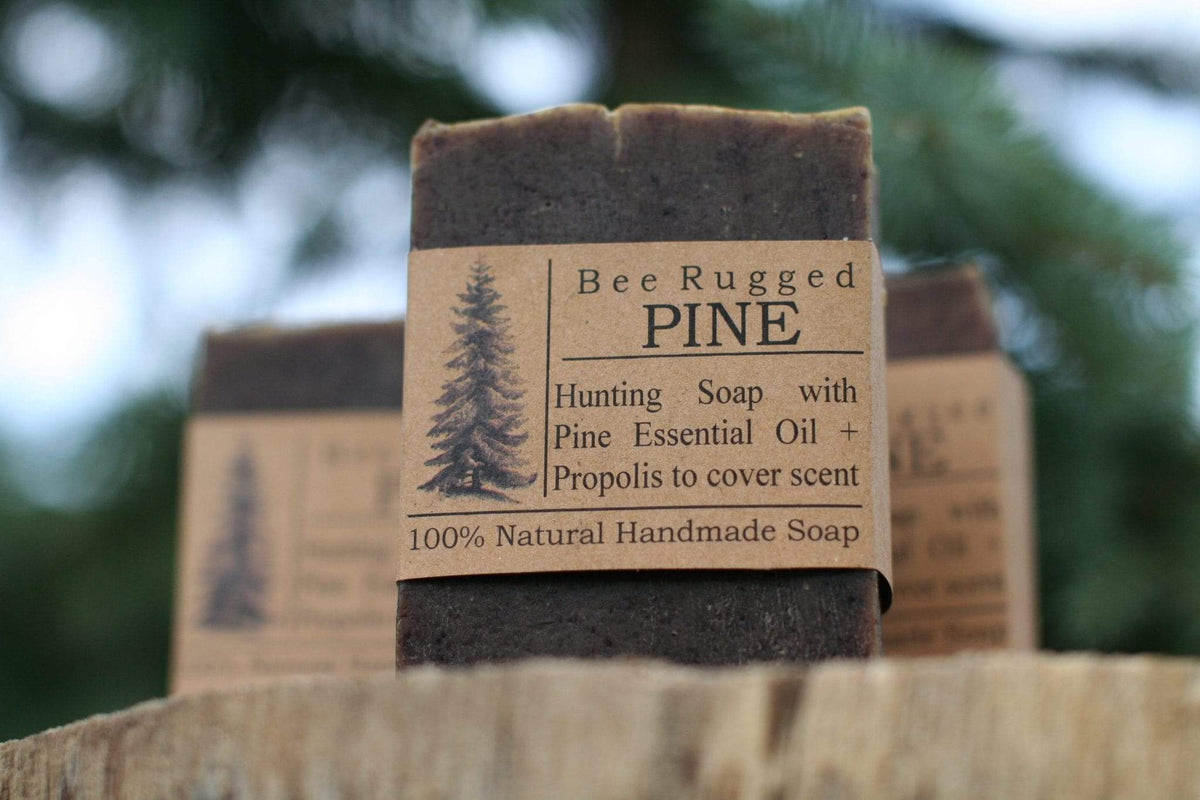 BeeLovelyBotanicals Bee Rugged Pine Bar Soap