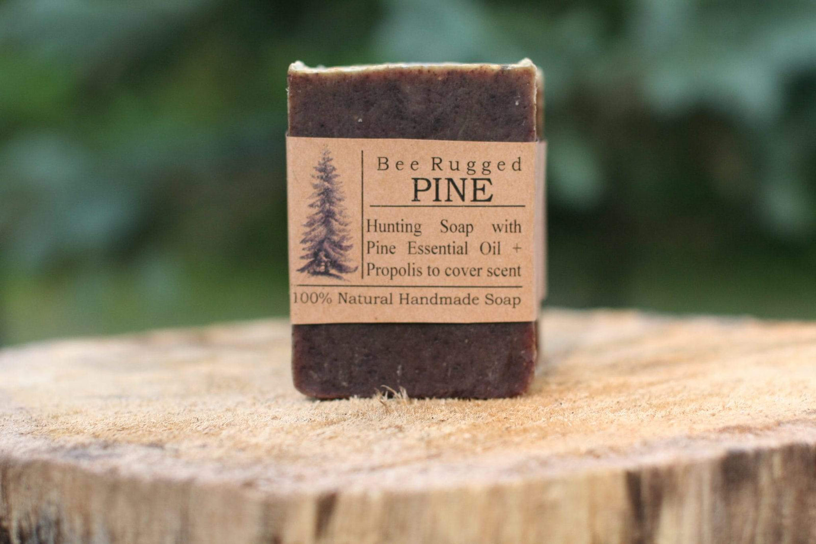 BeeLovelyBotanicals Bee Rugged Pine Bar Soap