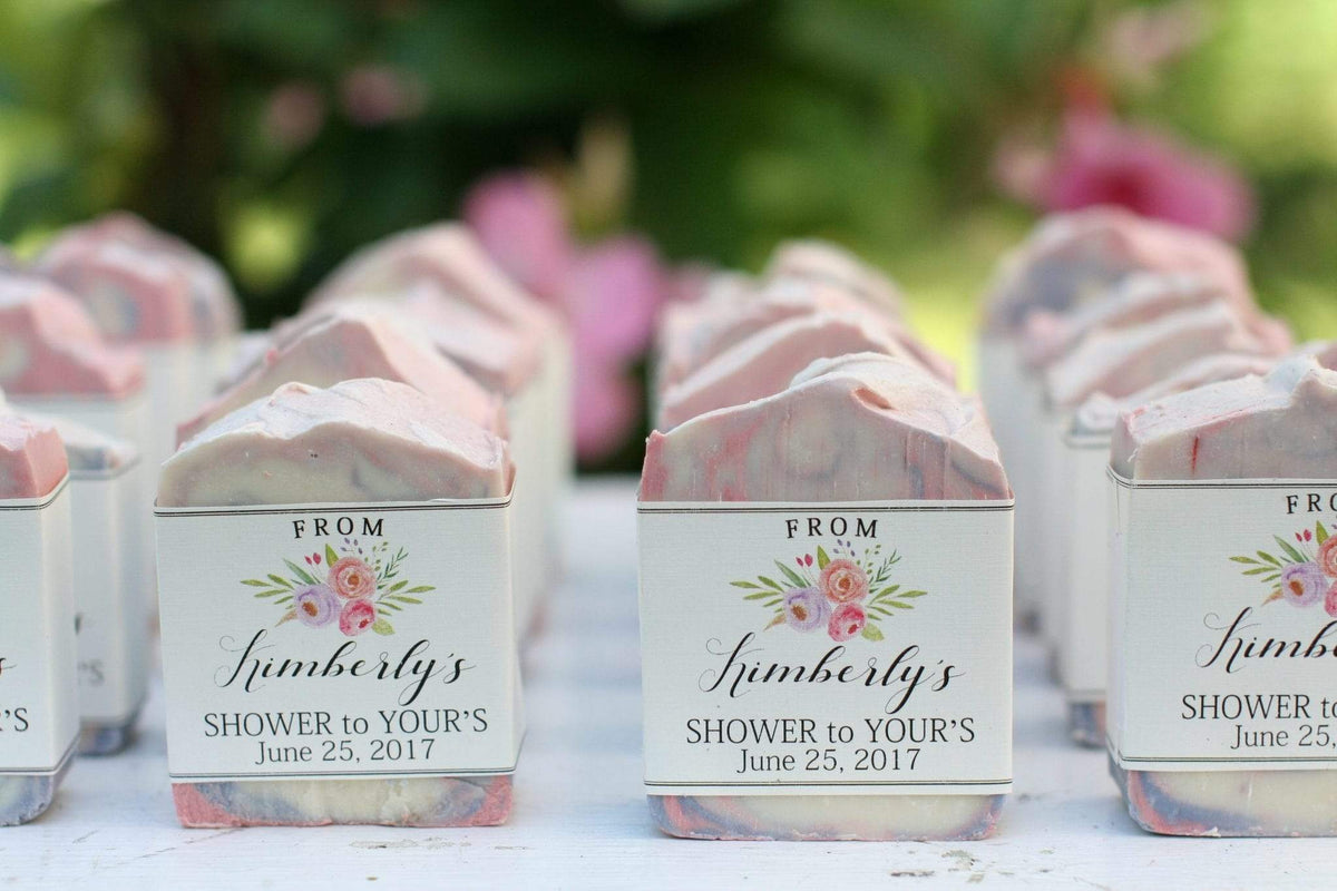 BeeLovelyBotanicals Floral Bridal Shower Soap Favors || FULL SIZE