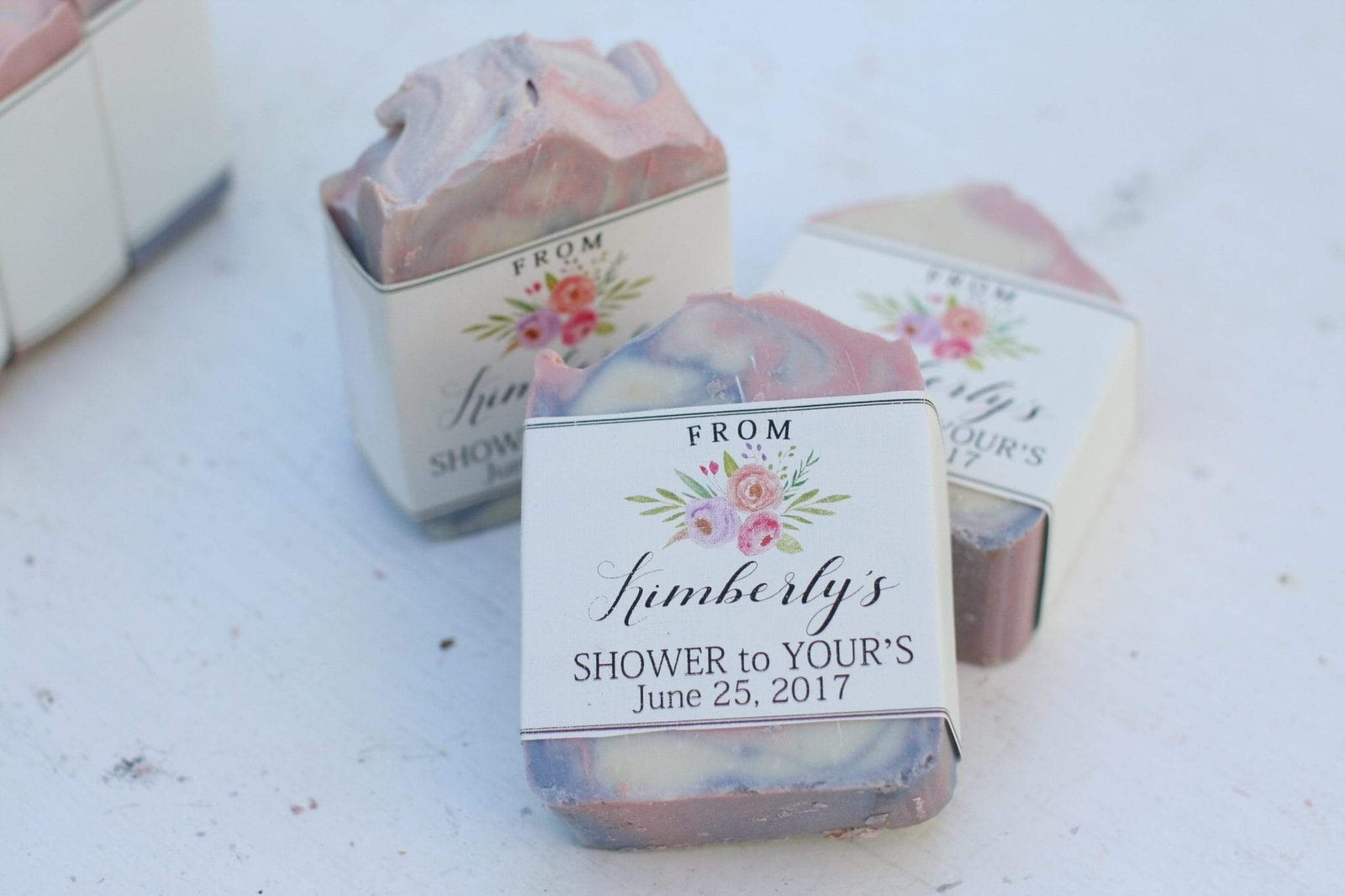 BeeLovelyBotanicals Floral Bridal Shower Soap Favors || FULL SIZE