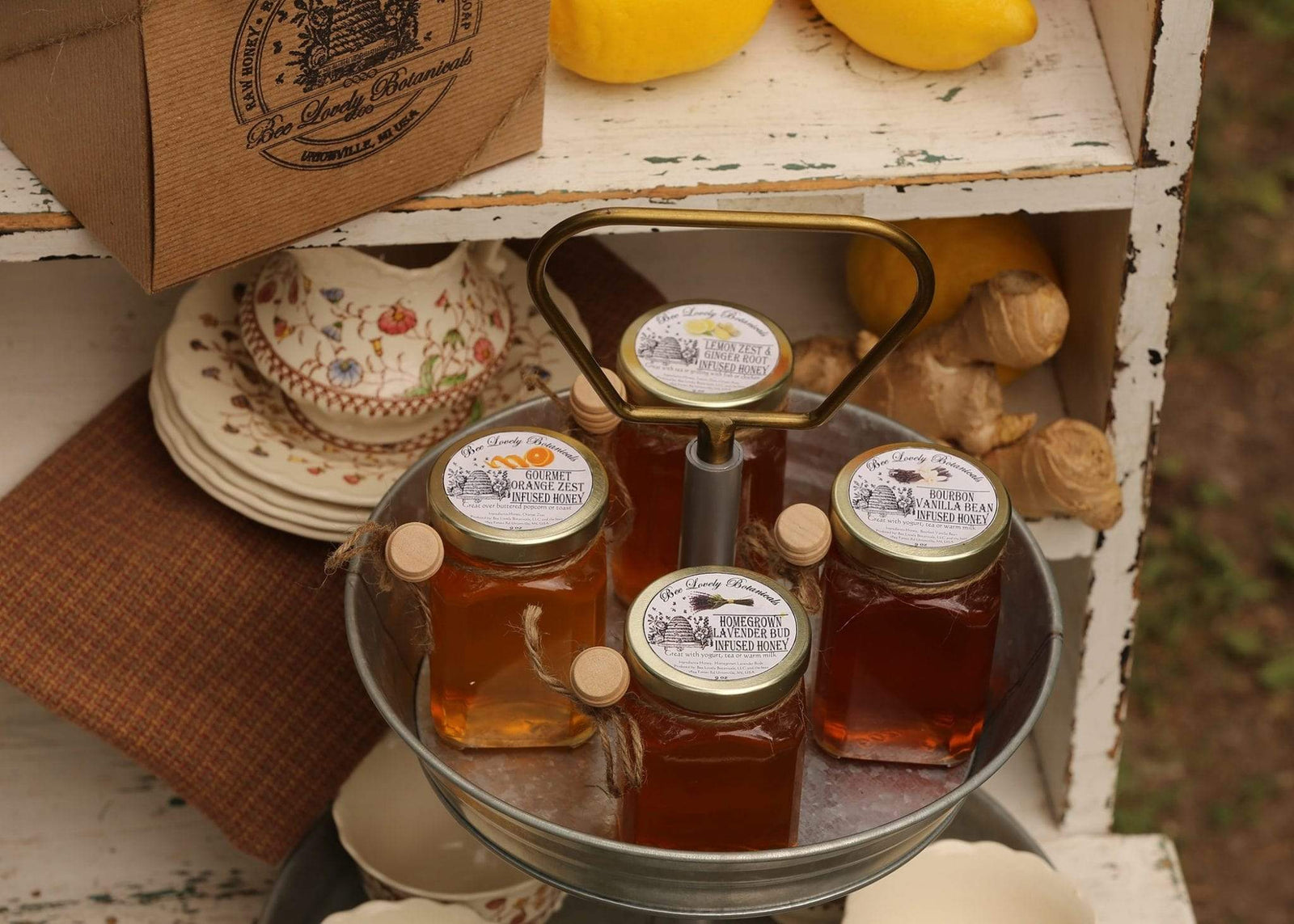 BeeLovelyBotanicals Infused Honey Gift Set