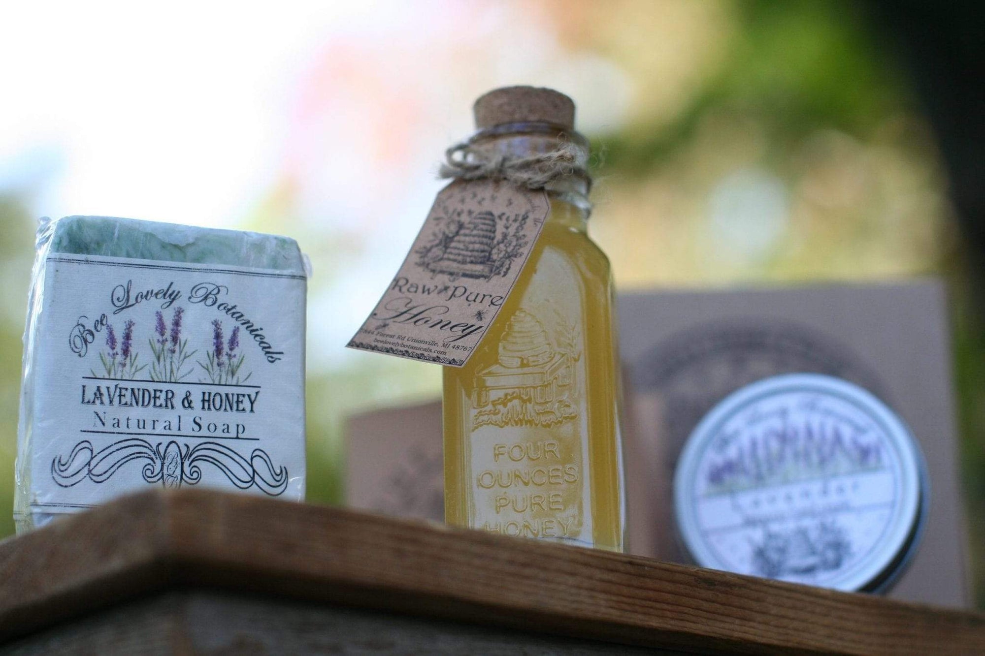 Lavender & Honey Beehive Skincare and Honey Gift Box by Bee Lovely