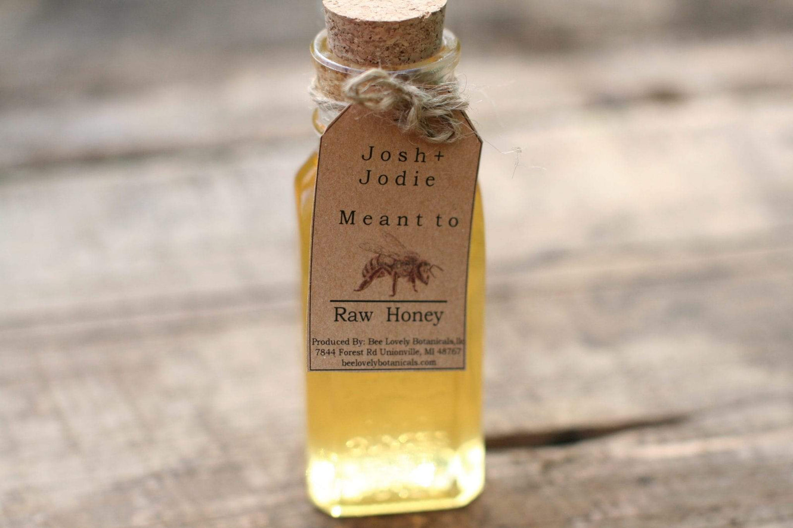 BeeLovelyBotanicals Michigan Wildflower Honey Wedding Favors