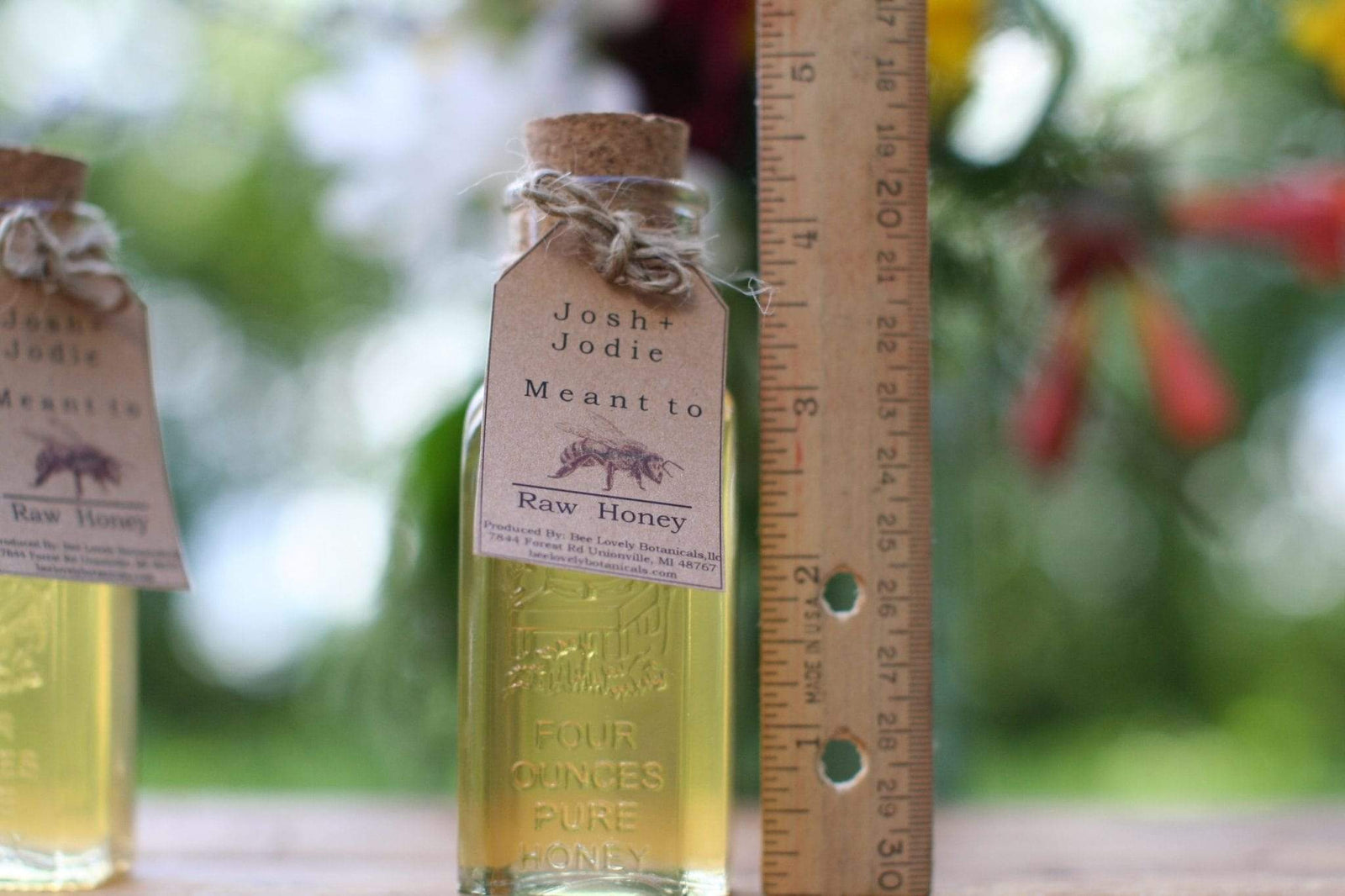 BeeLovelyBotanicals Michigan Wildflower Honey Wedding Favors