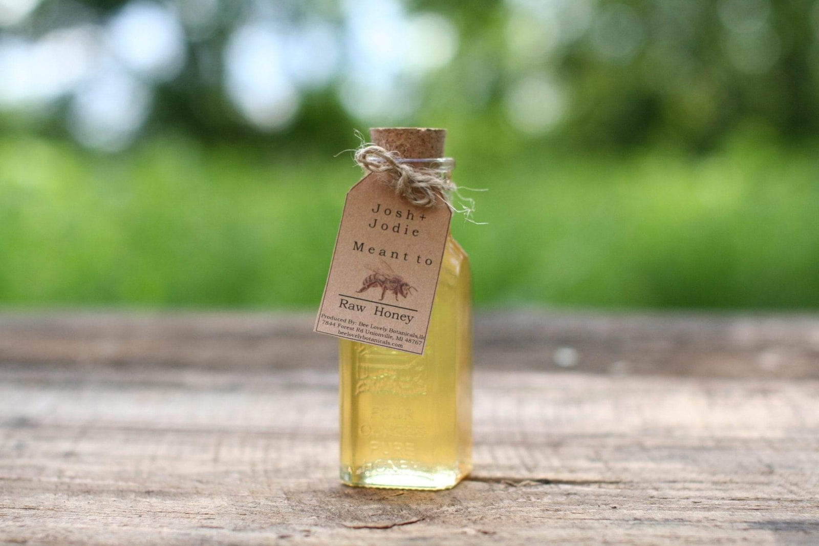 BeeLovelyBotanicals Michigan Wildflower Honey Wedding Favors