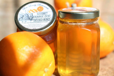 BeeLovelyBotanicals Orange Zest Infused Honey