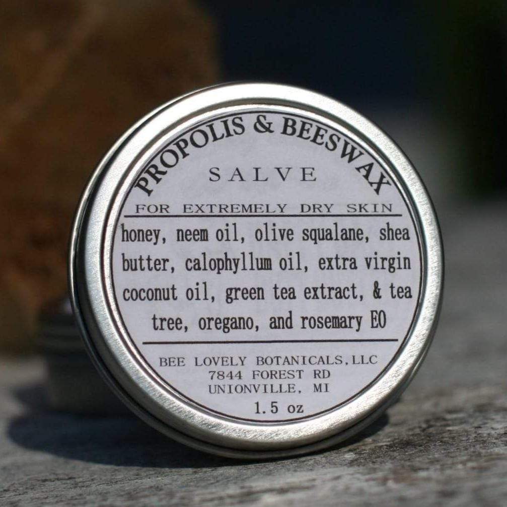 Propolis and Beeswax Salve for very dry skin by Bee Lovely