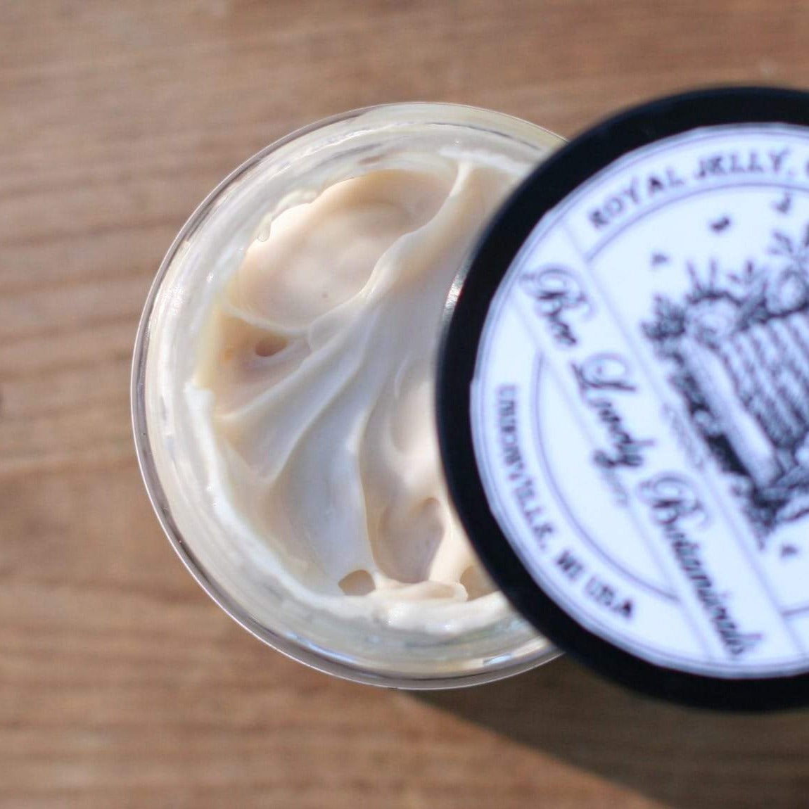 Antiaging royal jelly face cream with organic ingredients for smooth skin