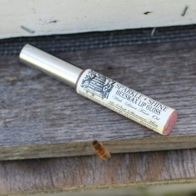 BeeLovelyBotanicals Sparkle + Shine Beeswax Lip Gloss