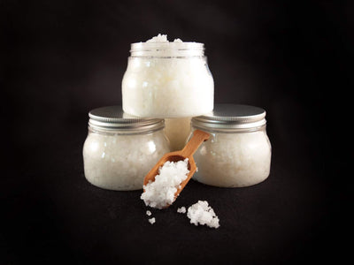 BeeLovelyBotanicals Vanilla Mint Salt + Propolis Foot Scrub